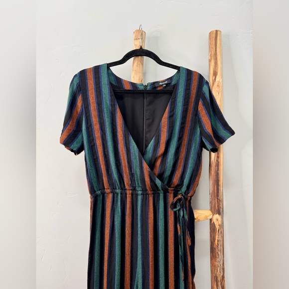 🛑SOLD🛑Madewell Striped Wrap Jumpsuit - Picture 3 of 16
